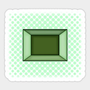 Green Zircon Gem Sticker